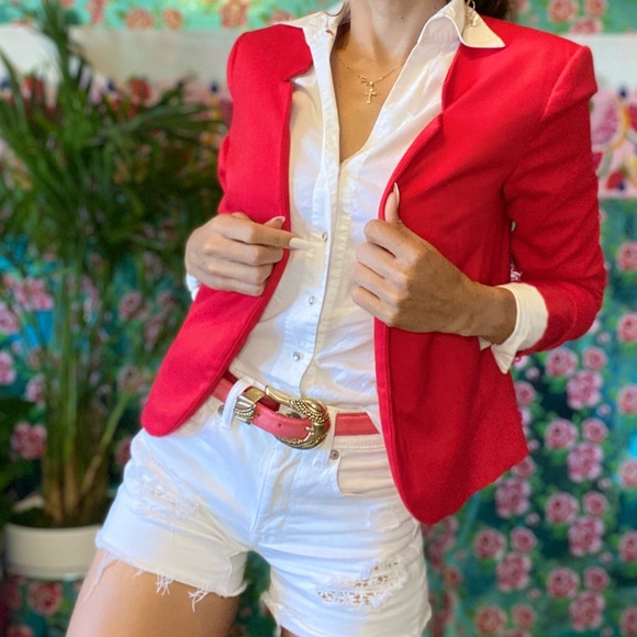 H&M Jackets & Blazers - H&M Hot red Slim Fit Blazer  casual to business
